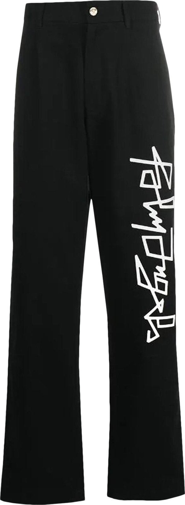 Pantaloni Palm Angels Desert Logo Print Chinos Black