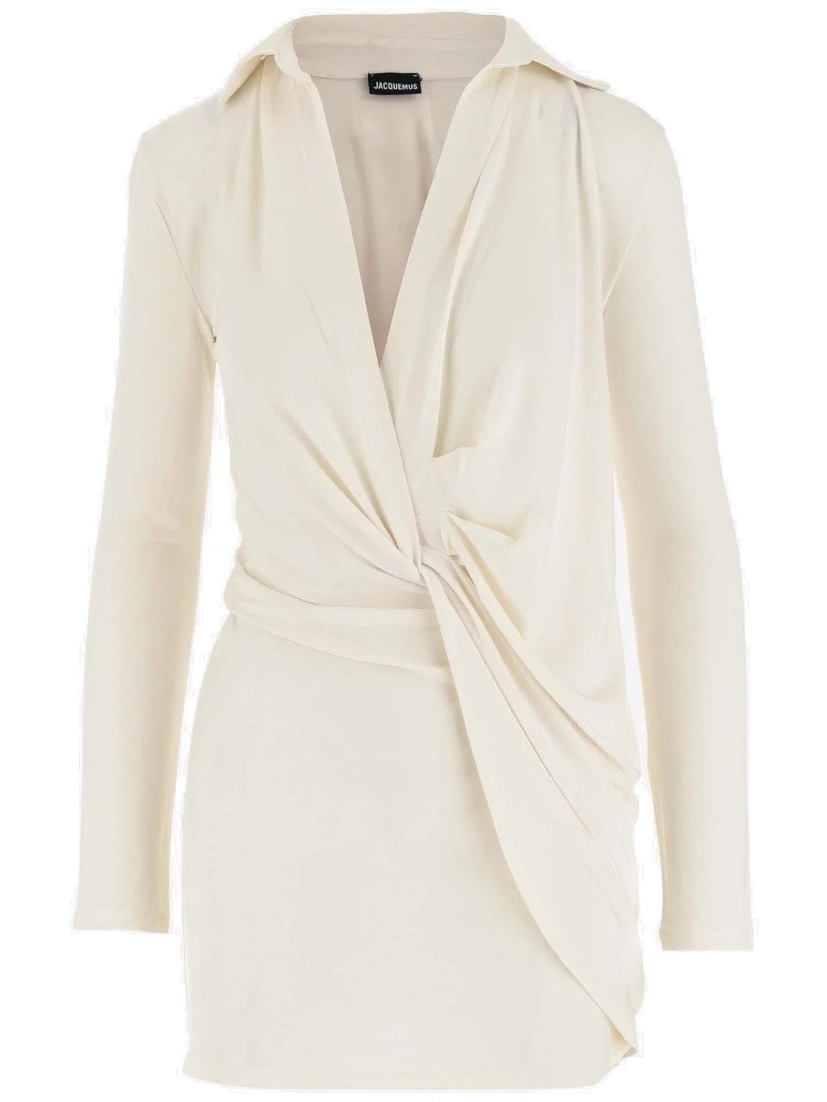 Jacquemus Twisted Jersey Mini Dress